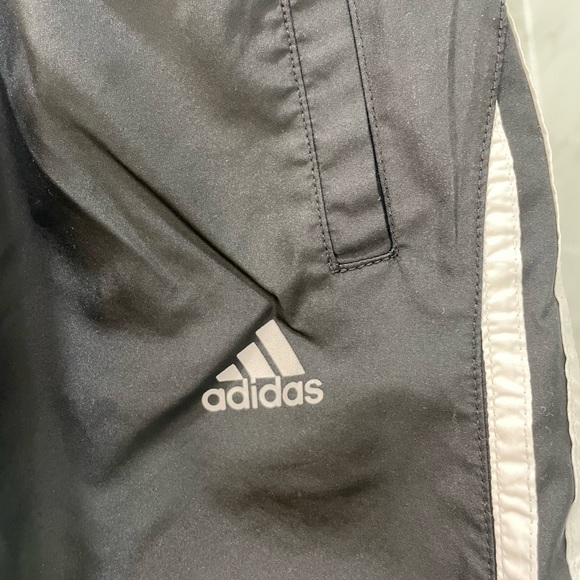 ADIDAS Black Splash Pants with 3 Stripes - Picture 3 of 5